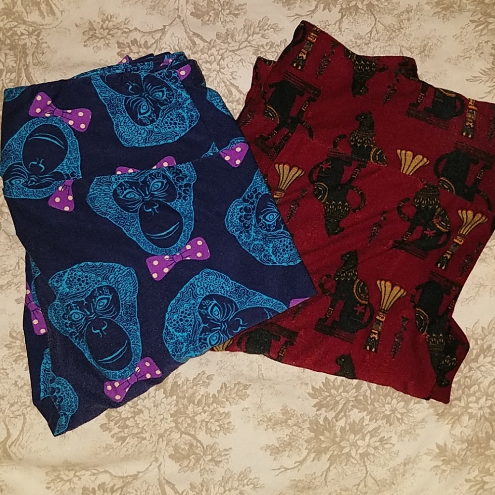 Lularoe Os Unicorn Leggings, 2 Pair - image 2